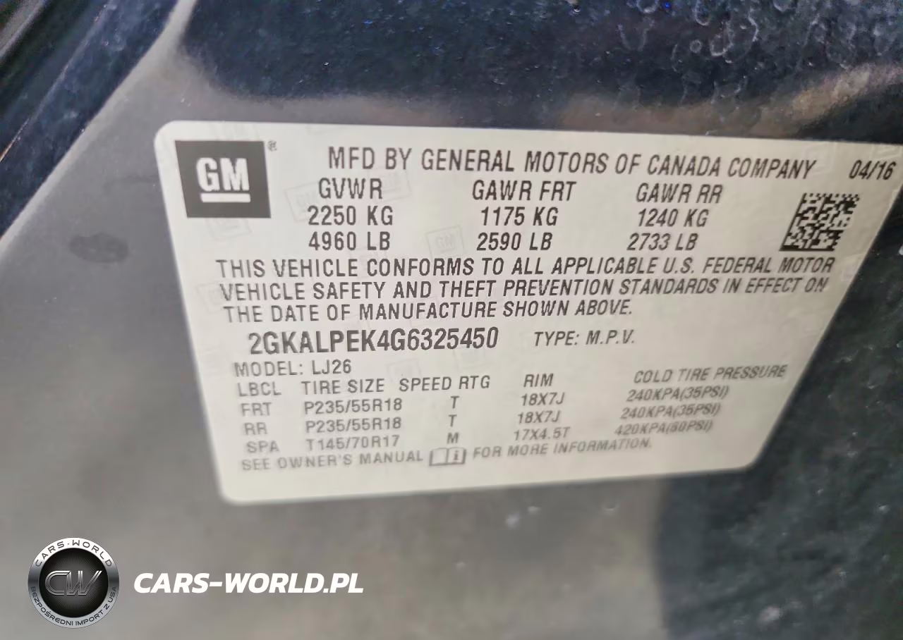 2016 GMC Terrain Slt VIN:2GKALPEK4G6325450 - 14