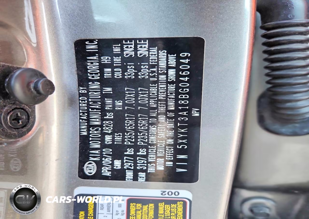 2011 Kia Sorento Lx VIN:5XYKT3A18BG046049 - 13