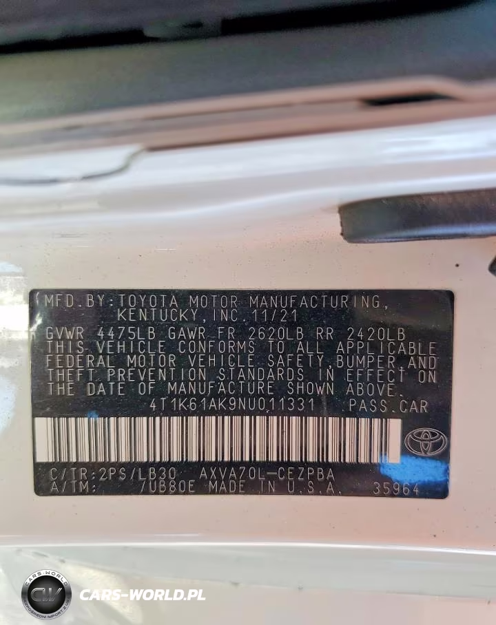 2022 Toyota Camry Xse VIN:4T1K61AK9NU011331 - 12