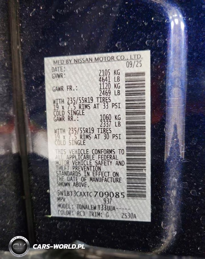 2026 Nissan Rogue Sl VIN:5N1BT3CAXTC709085 - 14