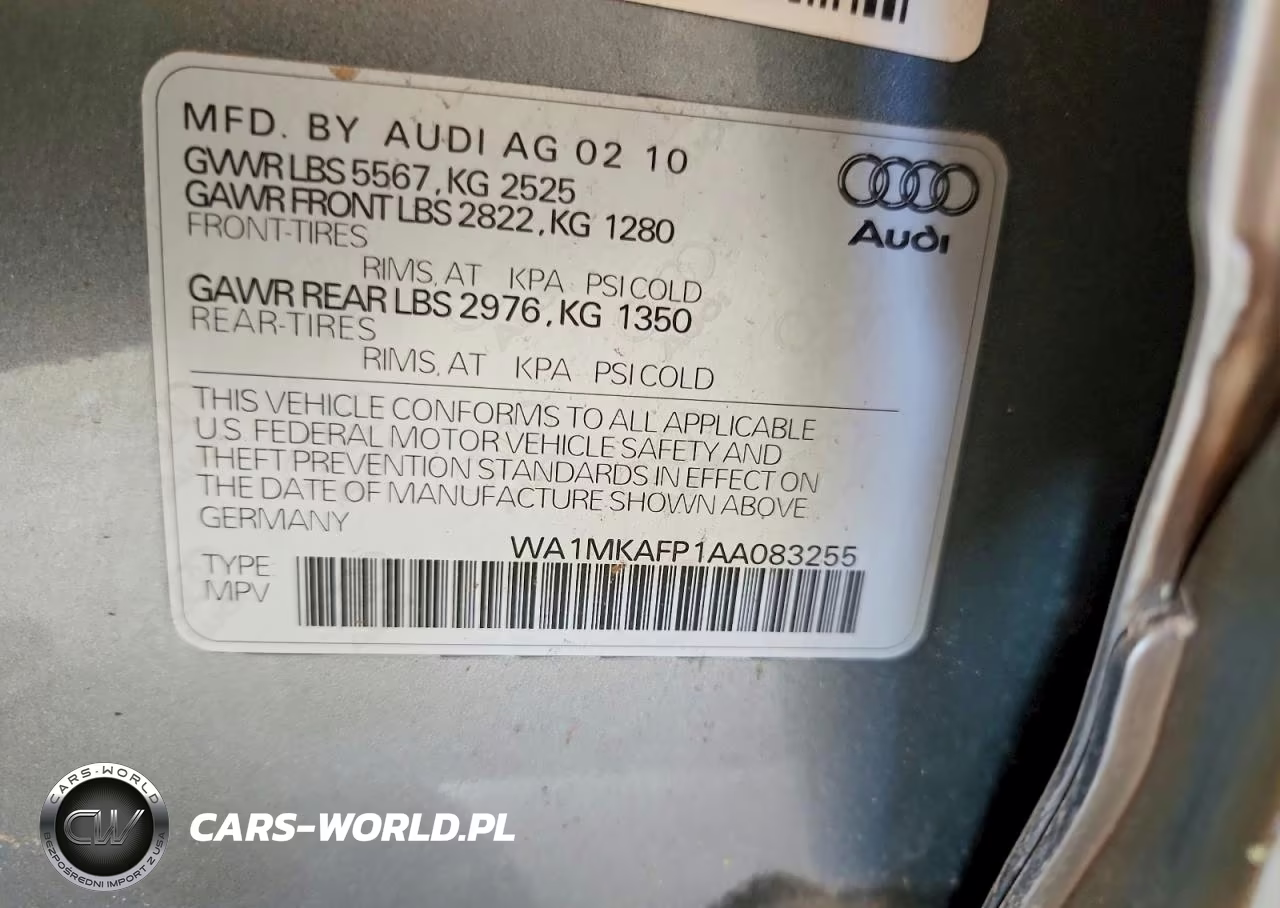 2010 Audi Q5 Premium Plus VIN:WA1MKAFP1AA083255 - 13
