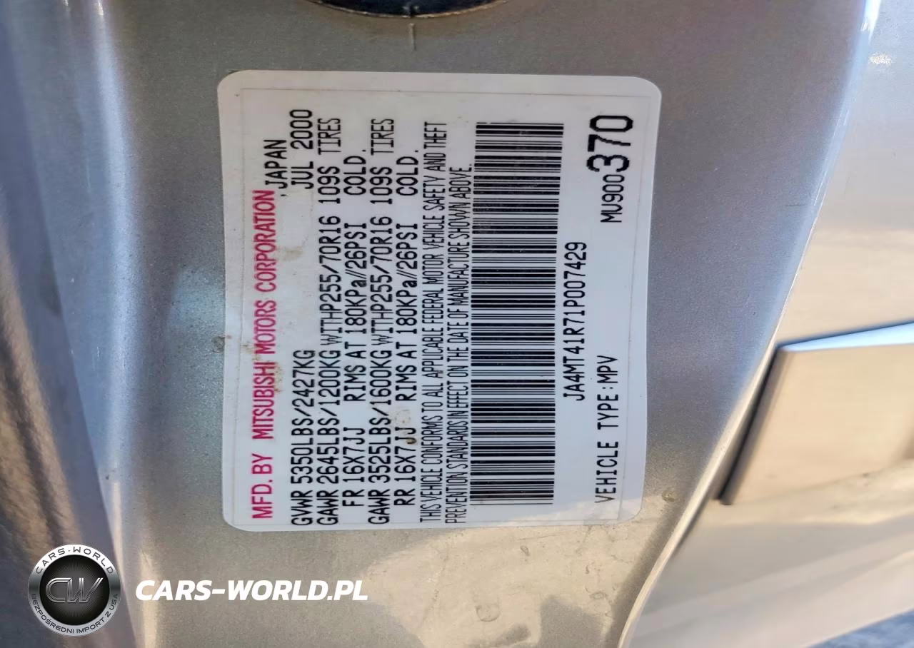 2001 Mitsubishi Montero Sport Limited VIN:JA4MT41R71P007429 - 13