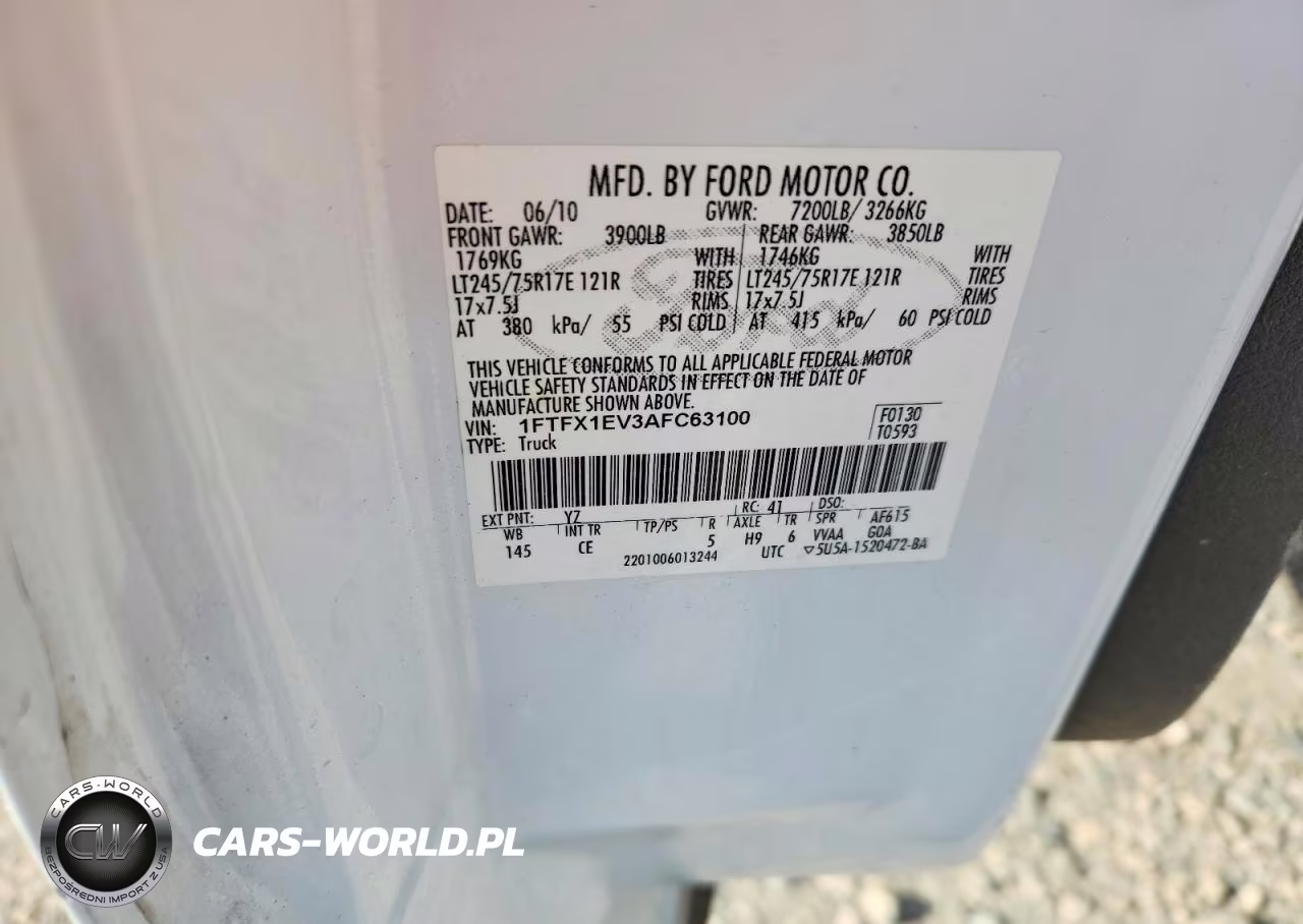 2010 Ford F150 Super Cab VIN:1FTFX1EV3AFC63100 - 12