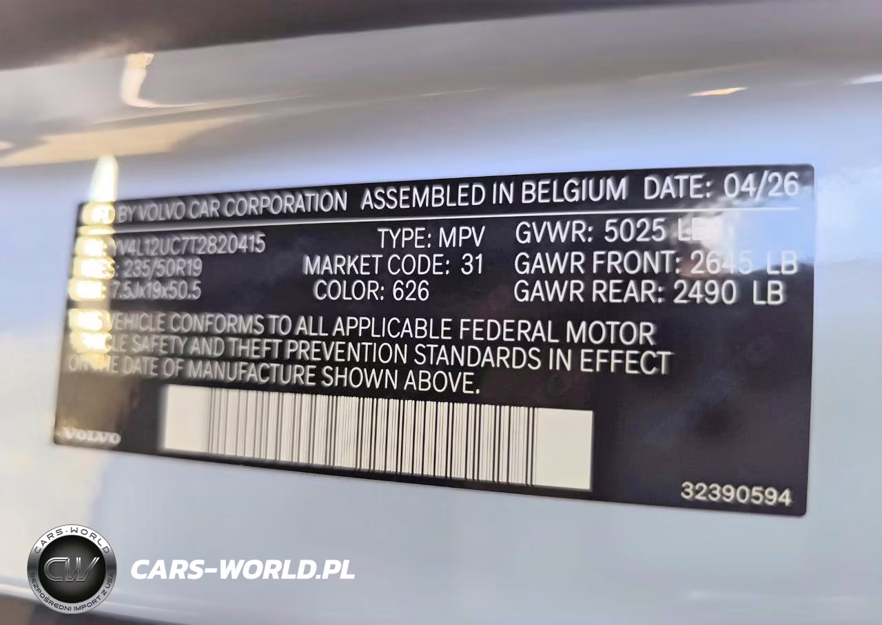 2026 Volvo Xc40 Plus VIN:YV4L12UC7T2820415 - 13