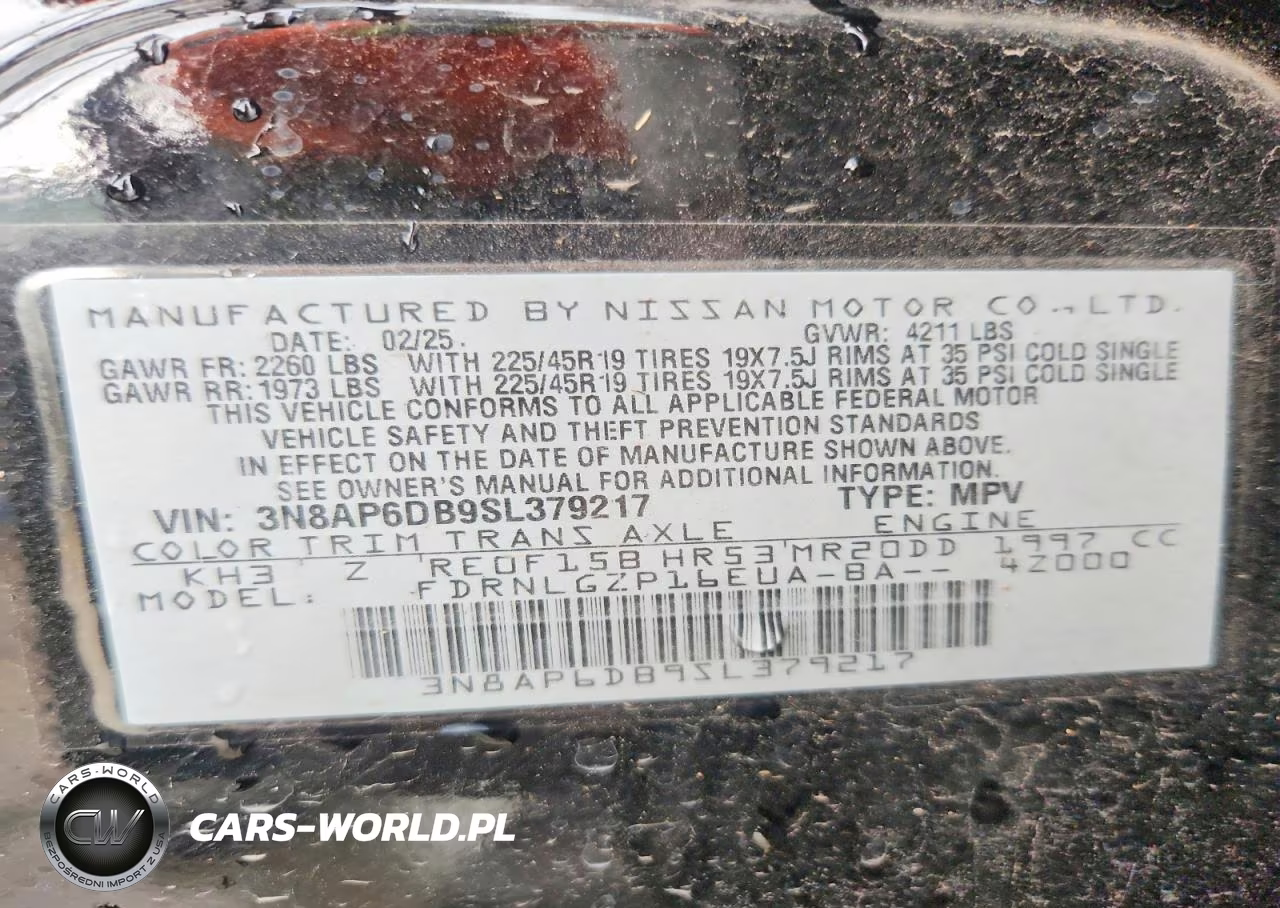 2025 Nissan Kicks Sr VIN:3N8AP6DB9SL379217 - 12