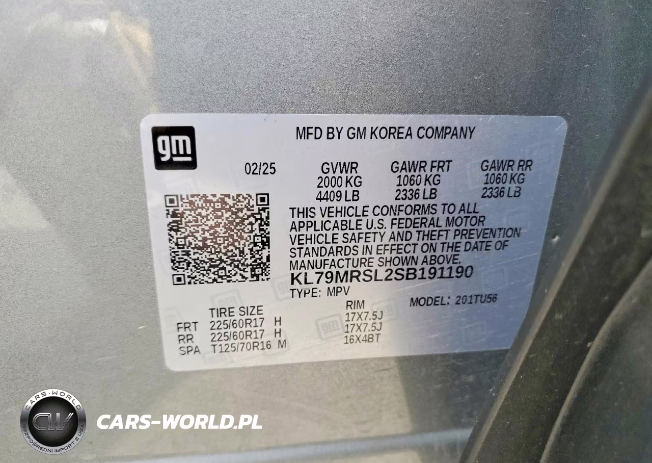 2025 Chevrolet Trailblazer Lt VIN:KL79MRSL2SB191190 - 13