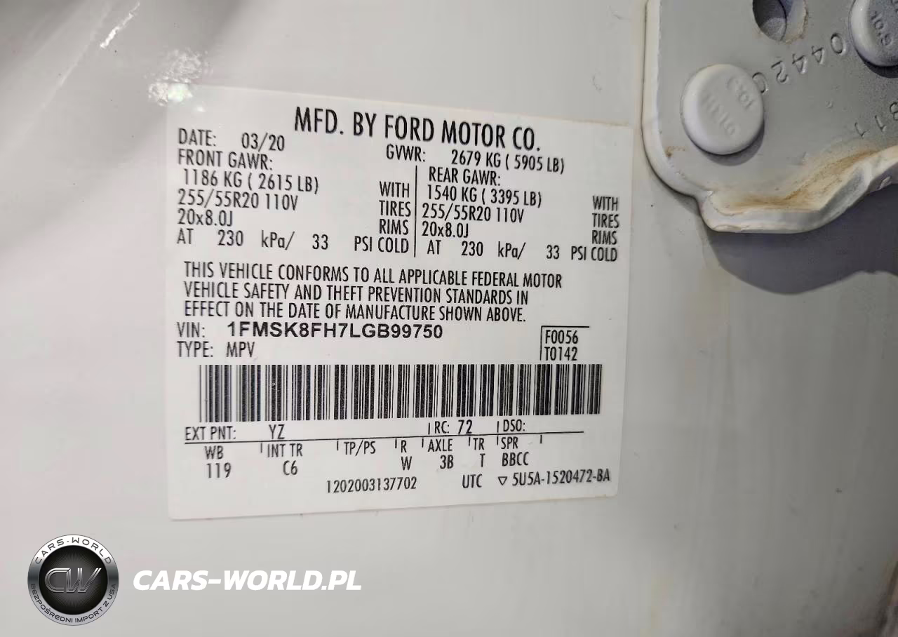 2020 Ford Explorer Limited VIN:1FMSK8FH7LGB99750 - 13