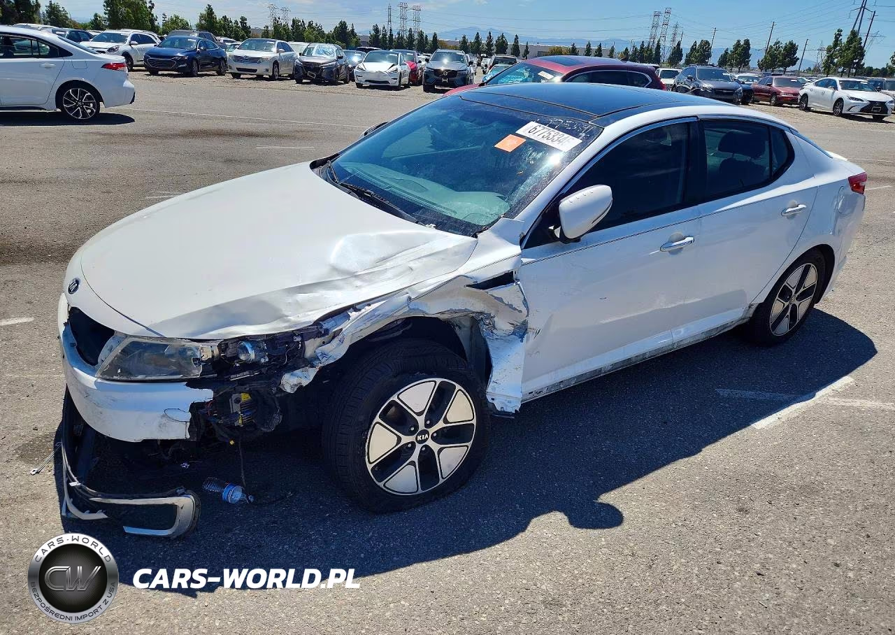 2013 Kia Optima Hybrid VIN:KNAGM4ADXD5038658 - 1