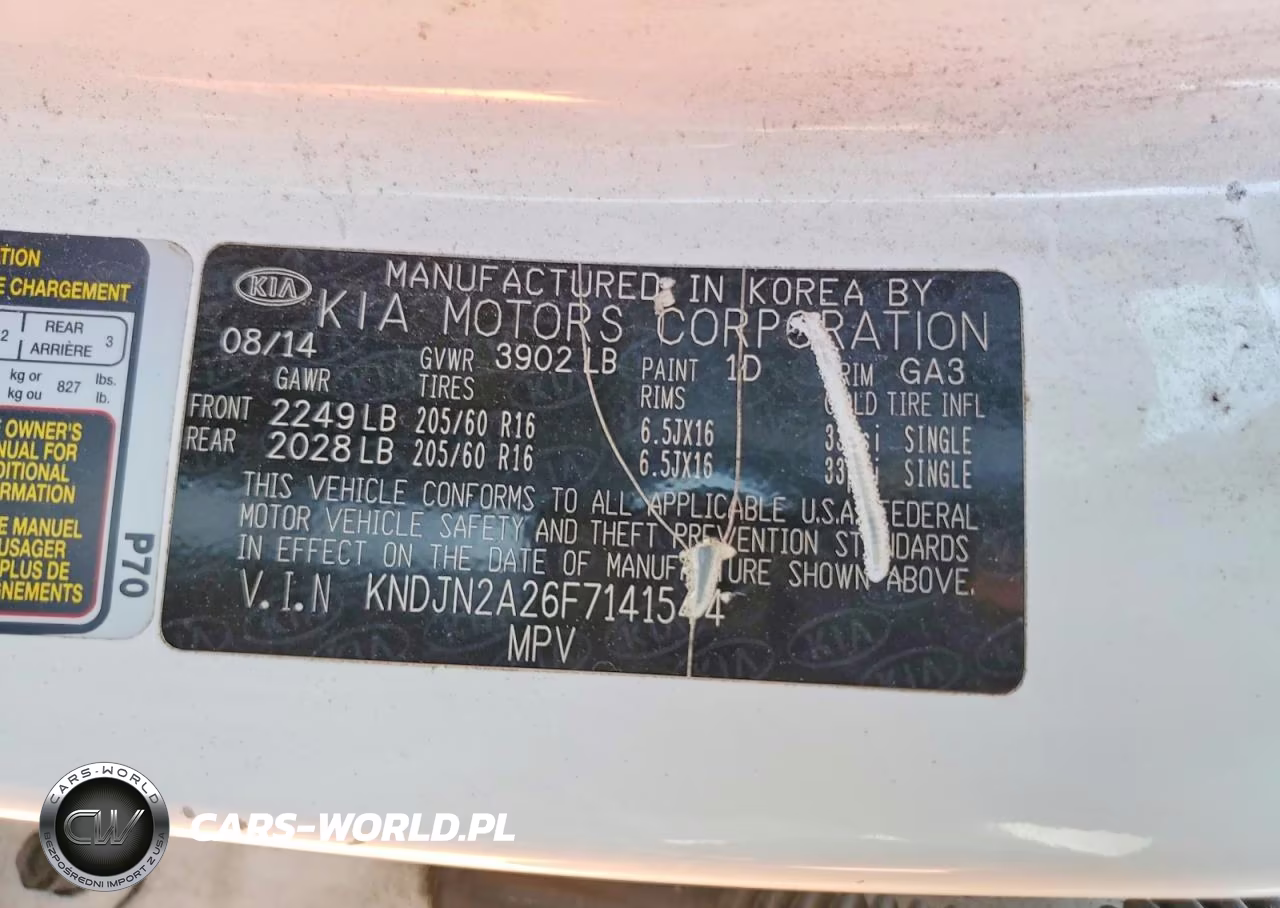 2015 Kia Soul Base VIN:KNDJN2A26F7141544 - 12