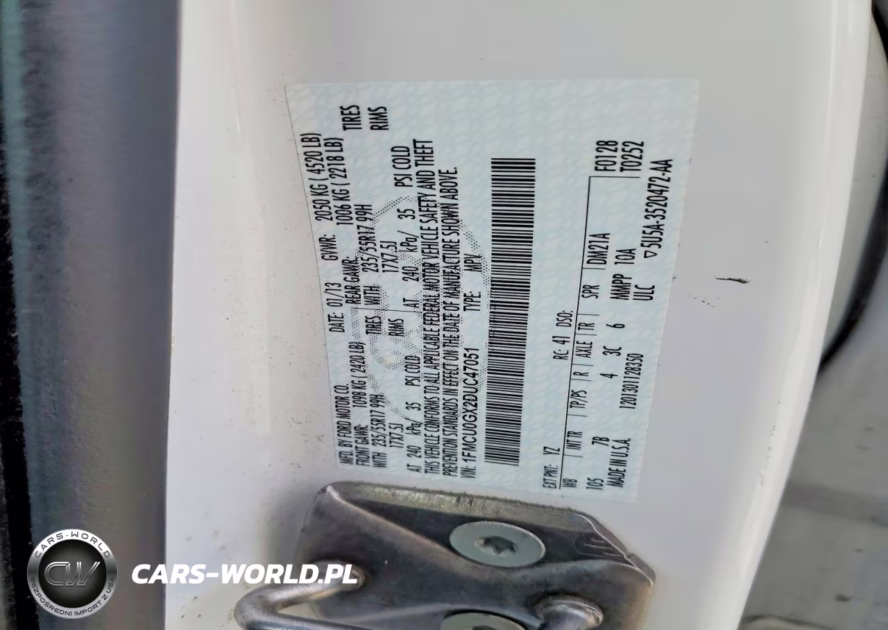 2013 Ford Escape Se VIN:1FMCU0GX2DUC47051 - 13