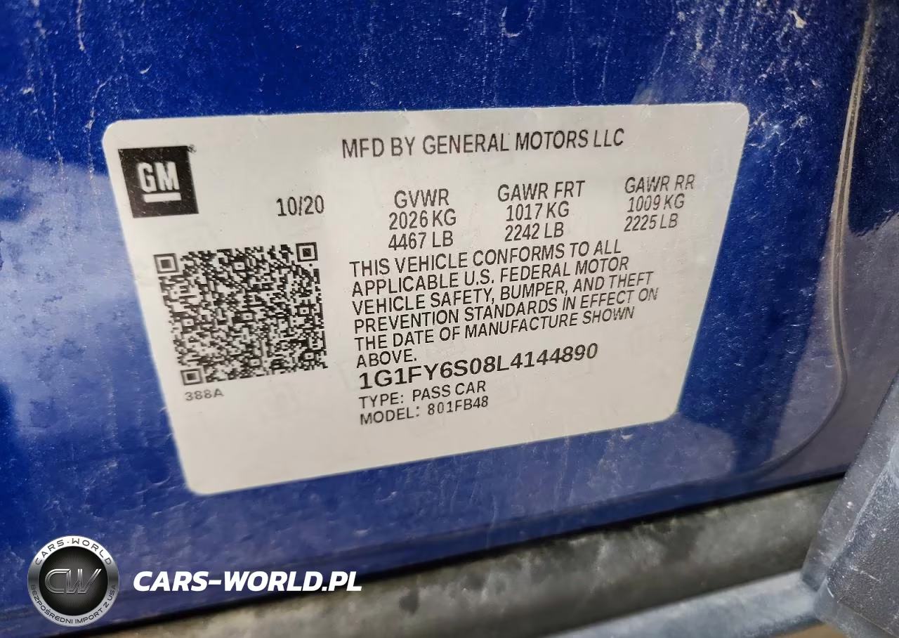 2020 Chevrolet Bolt Ev Lt VIN:1G1FY6S08L4144890 - 12