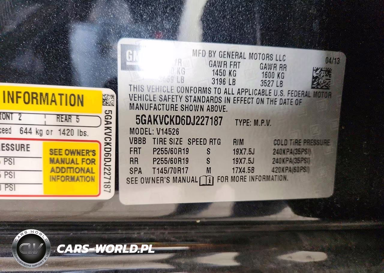 2013 Buick Enclave VIN:5GAKVCKD6DJ227187 - 13