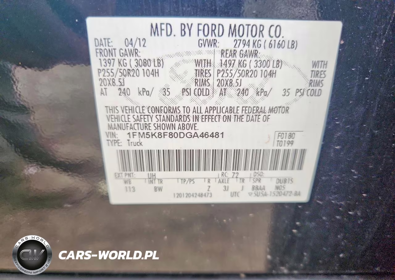 2013 Ford Explorer Limited VIN:1FM5K8F80DGA46481 - 13
