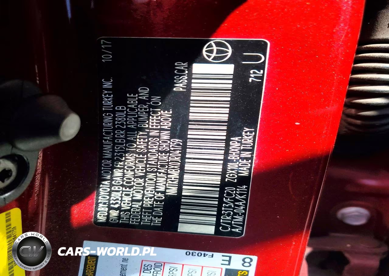 2018 Toyota C-Hr Xle VIN:NMTKHMBX0JR041759 - 12