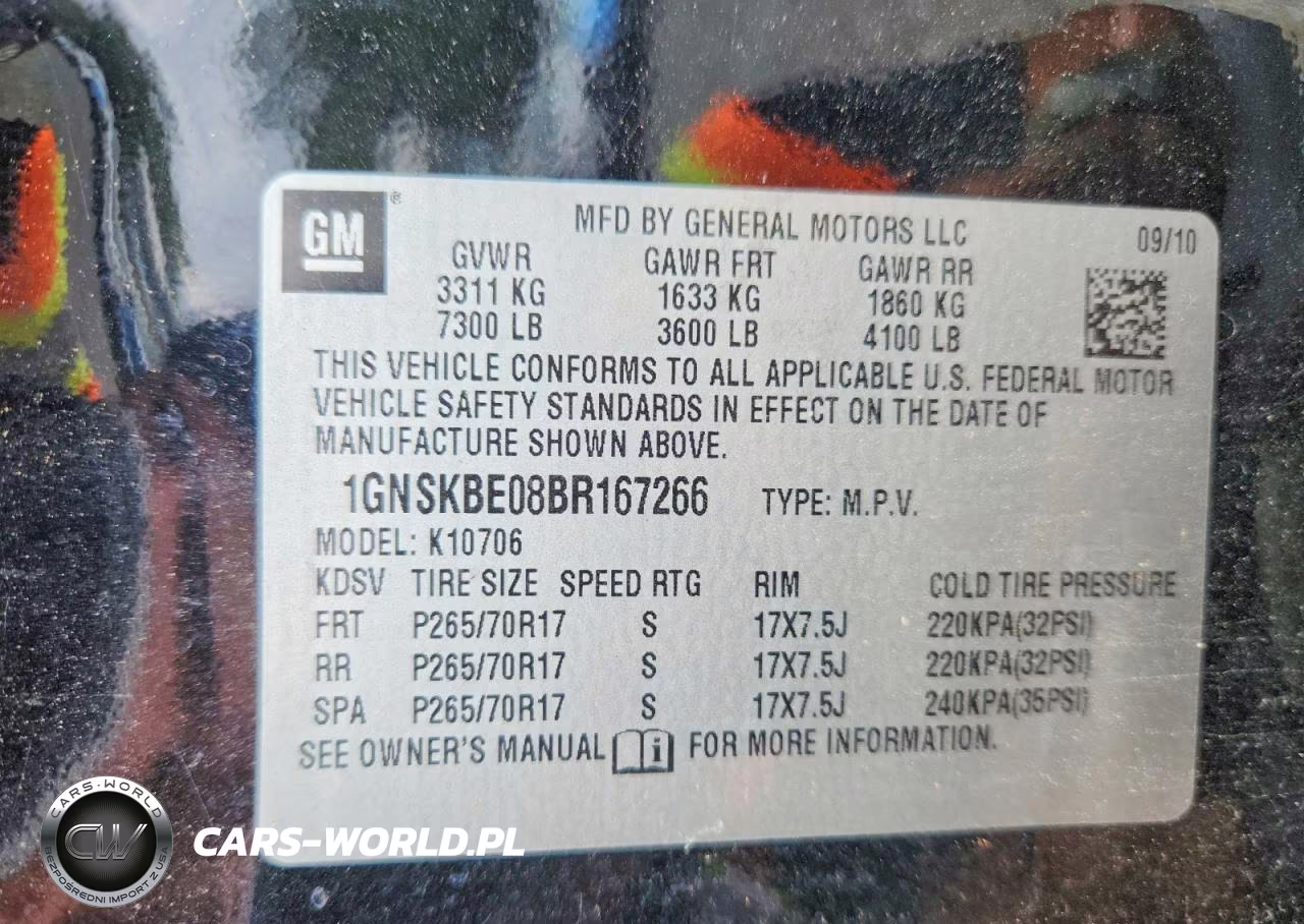 2011 Chevrolet Tahoe K1500 Lt VIN:1GNSKBE08BR167266 - 13