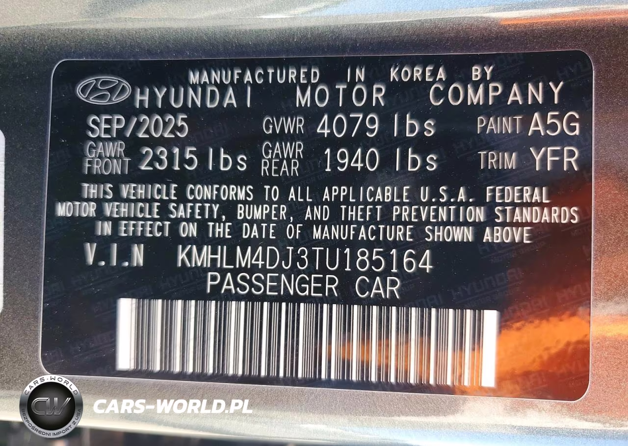 2026 Hyundai Elantra Hybrid Blue VIN:KMHLM4DJ3TU185164 - 13