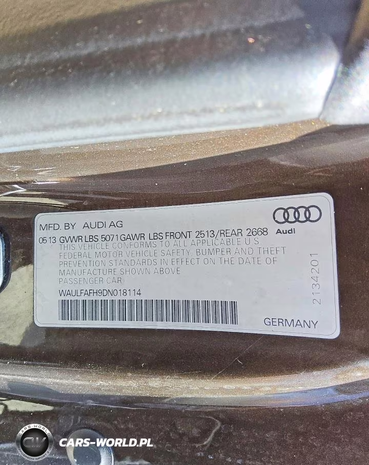 2013 Audi A5 Premium Plus VIN:WAULFAFH9DN018114 - 12