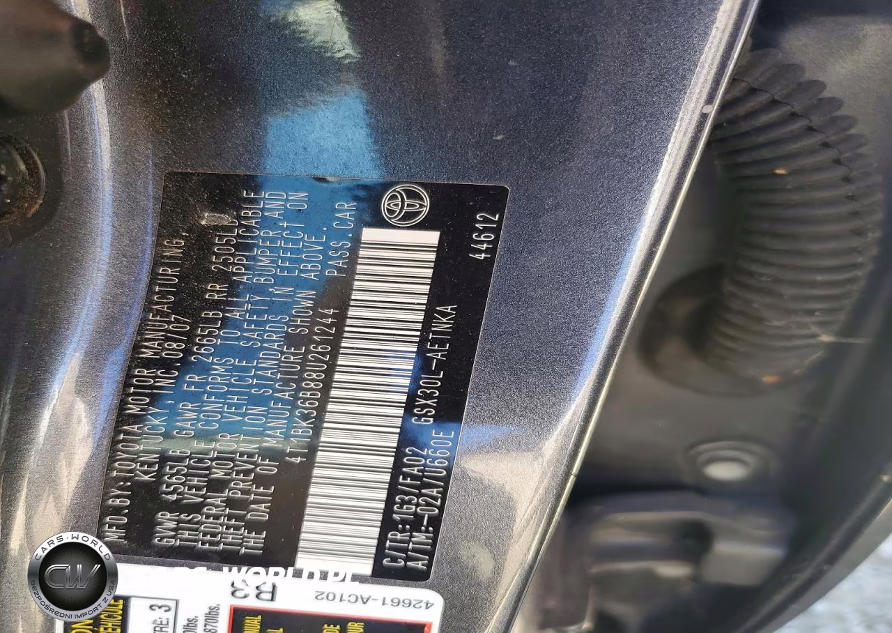 2008 Toyota Avalon Xl VIN:4T1BK36B88U261244 - 12