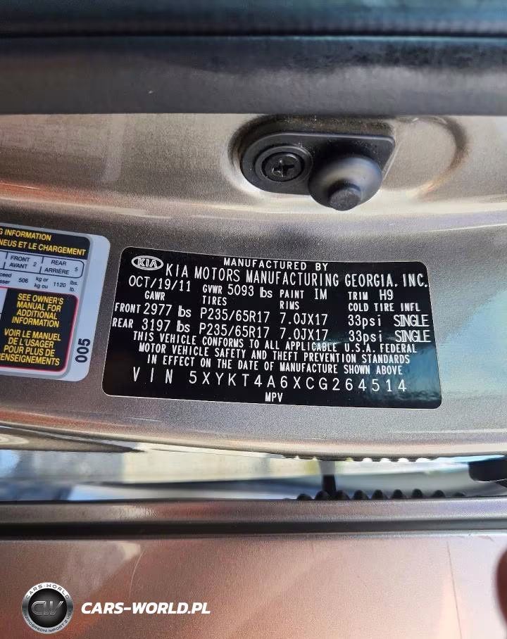 2012 Kia Sorento Lx VIN:5XYKT4A6XCG264514 - 13