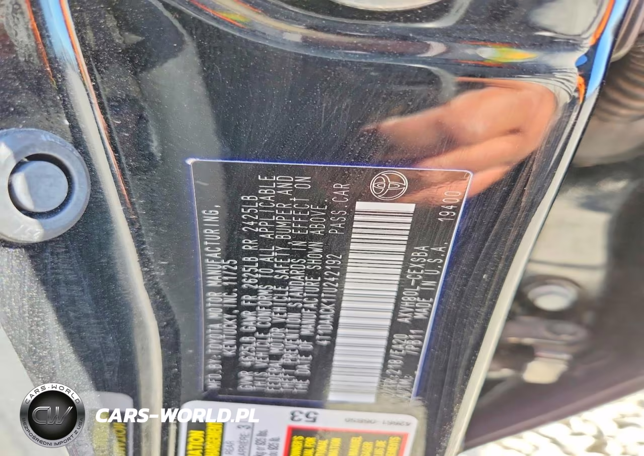 2026 Toyota Camry Nightshade VIN:4T1DAACK1TU242192 - 12