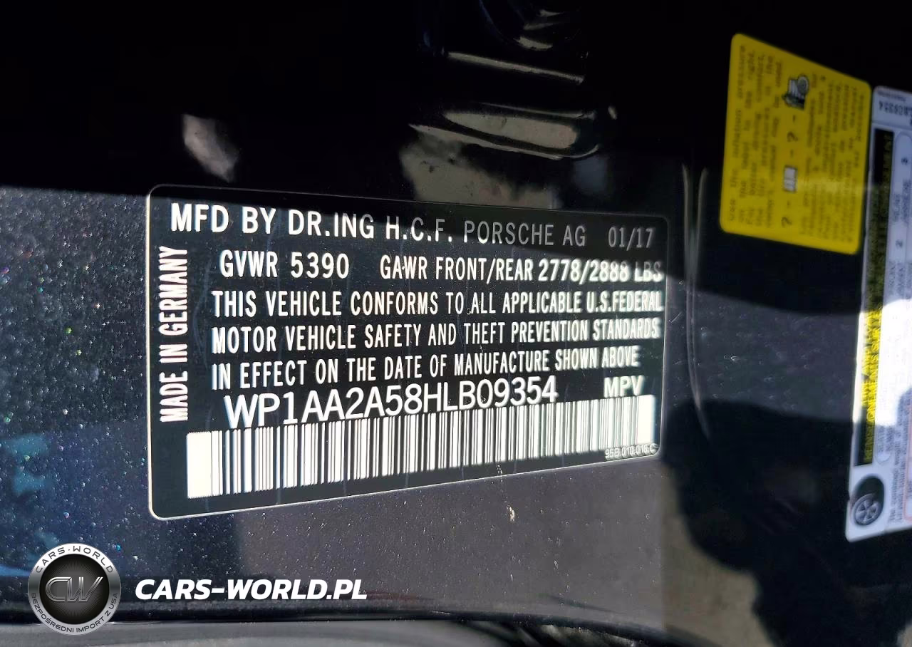 2017 Porsche Macan VIN:WP1AA2A58HLB09354 - 13