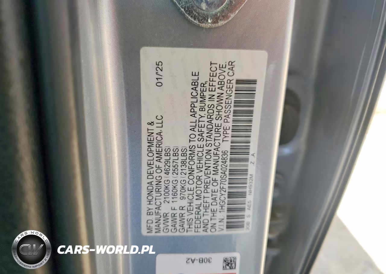 2025 Honda Accord Hybrid Sport-L VIN:1HGCY2F70SA024836 - 12