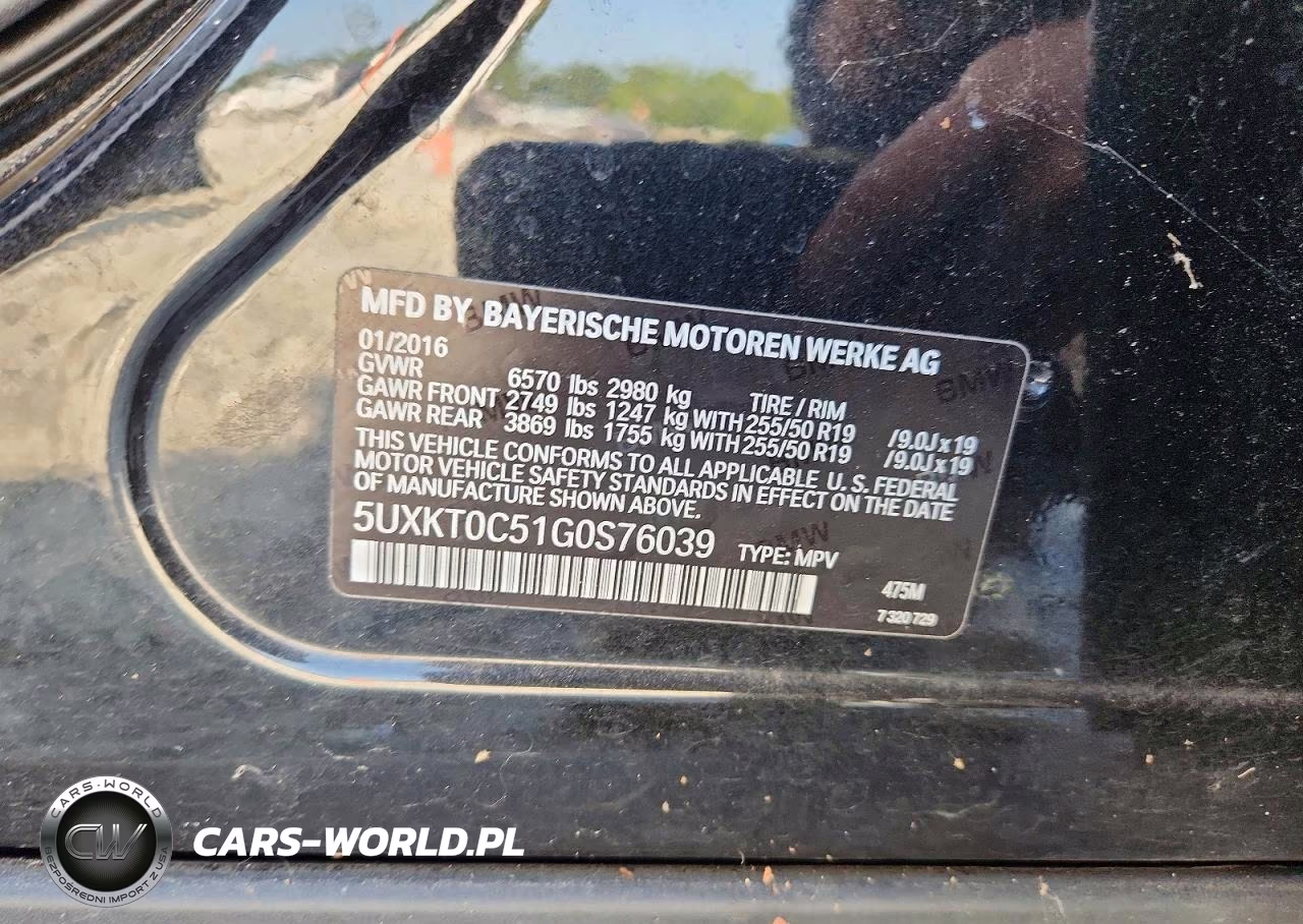 2016 BMW X5 Xdr40E VIN:5UXKT0C51G0S76039 - 13