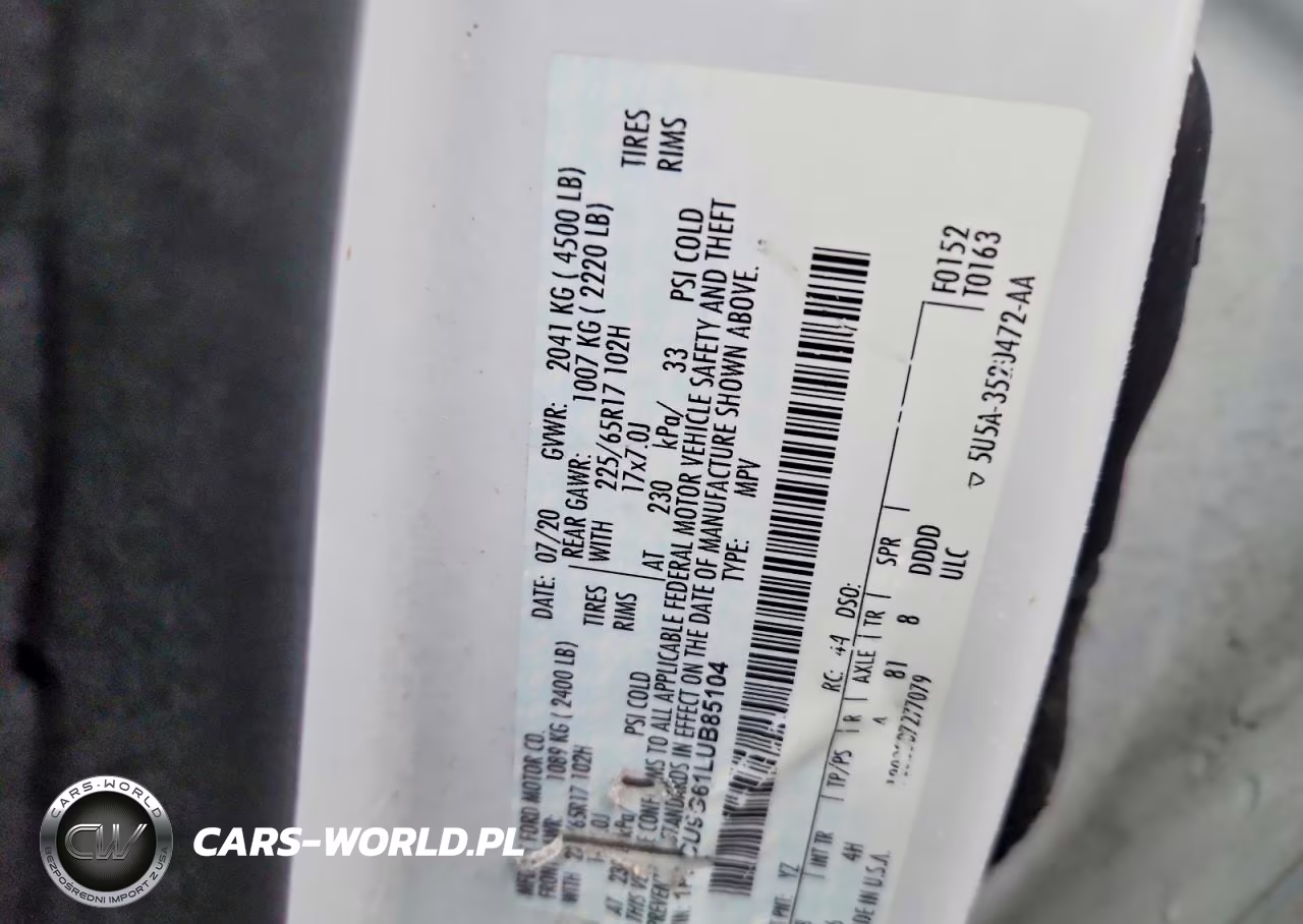 2020 Ford Escape Se VIN:1FMCU9G61LUB85104 - 13