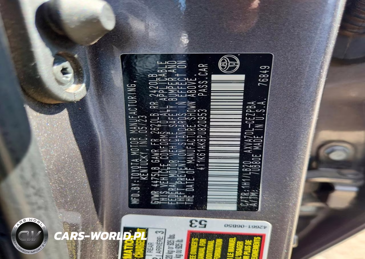 2023 Toyota Camry Xse VIN:4T1K61AK8PU820953 - 12