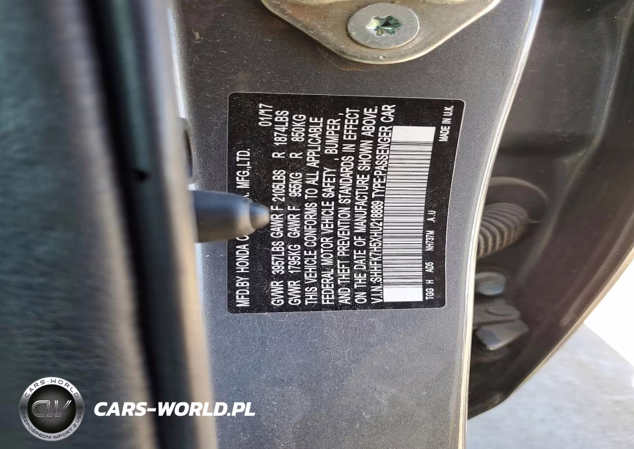 2017 Honda Civic Ex VIN:SHHFK7H5XHU218889 - 13