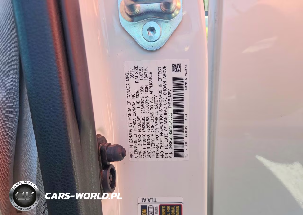 2022 Honda Cr-V Ex VIN:2HKRW2H58NH646852 - 13