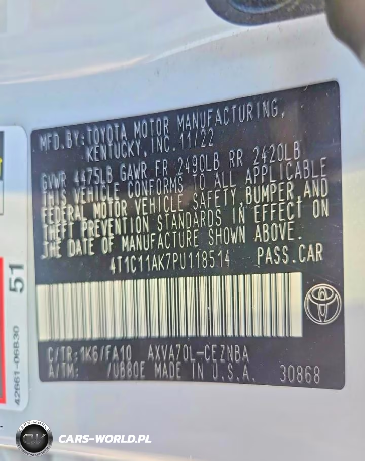 2023 Toyota Camry Le VIN:4T1C11AK7PU118514 - 12