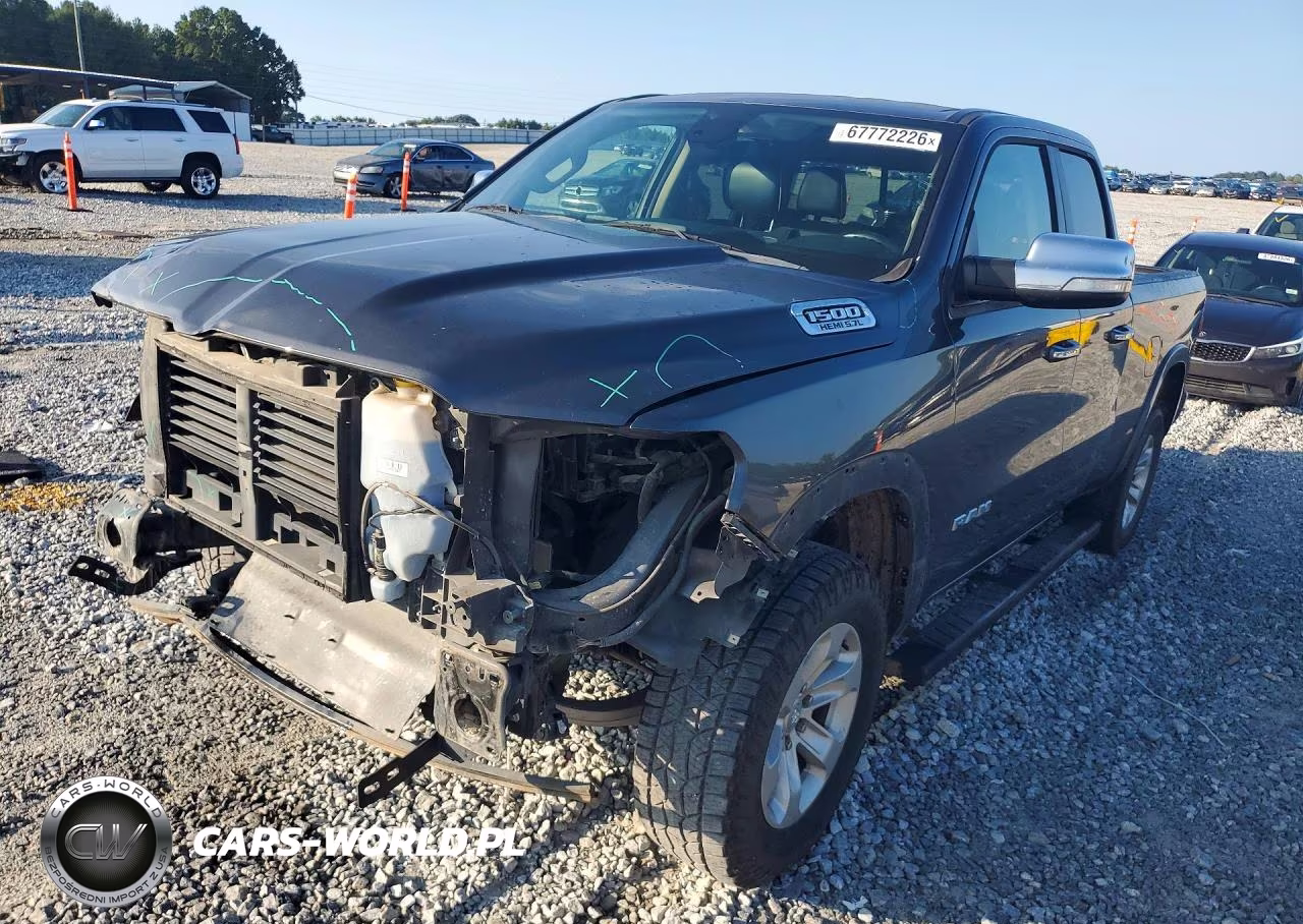 2019 Ram 1500 Laramie VIN:1C6SRFDT7KN806338 - 1