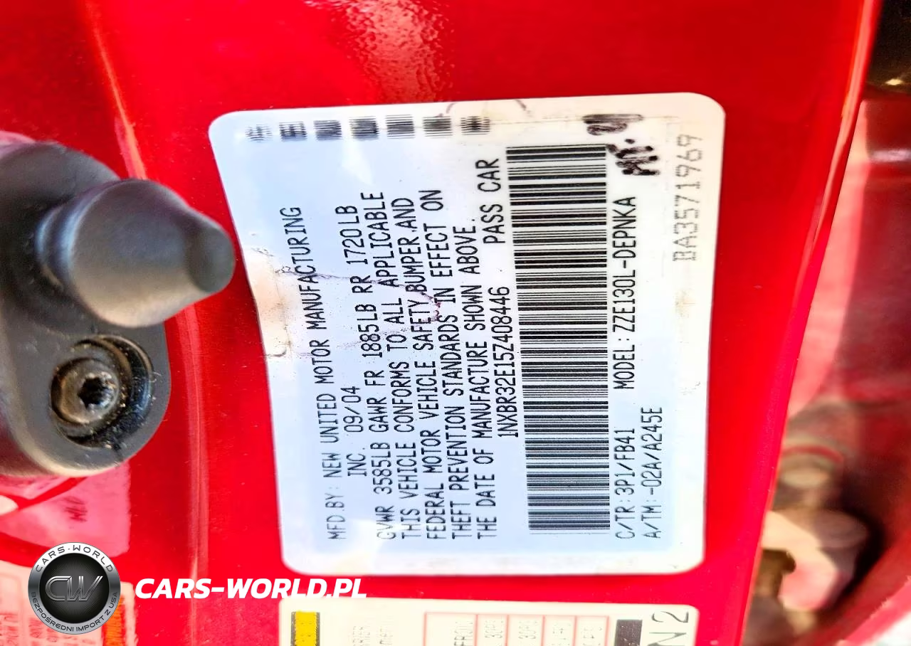 2005 Toyota Corolla Le VIN:1NXBR32E15Z408446 - 12