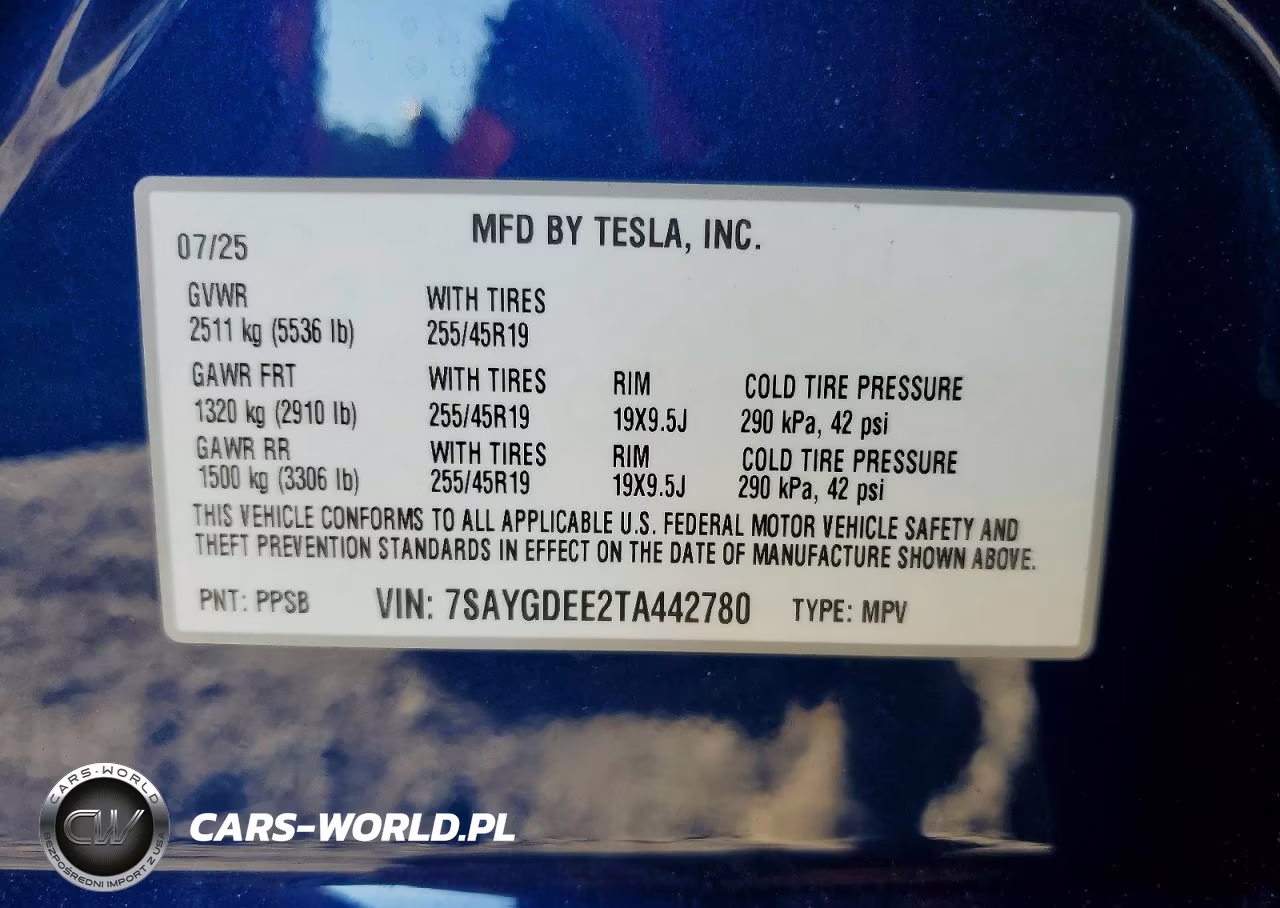 2026 Tesla Model Y VIN:7SAYGDEE2TA442780 - 14