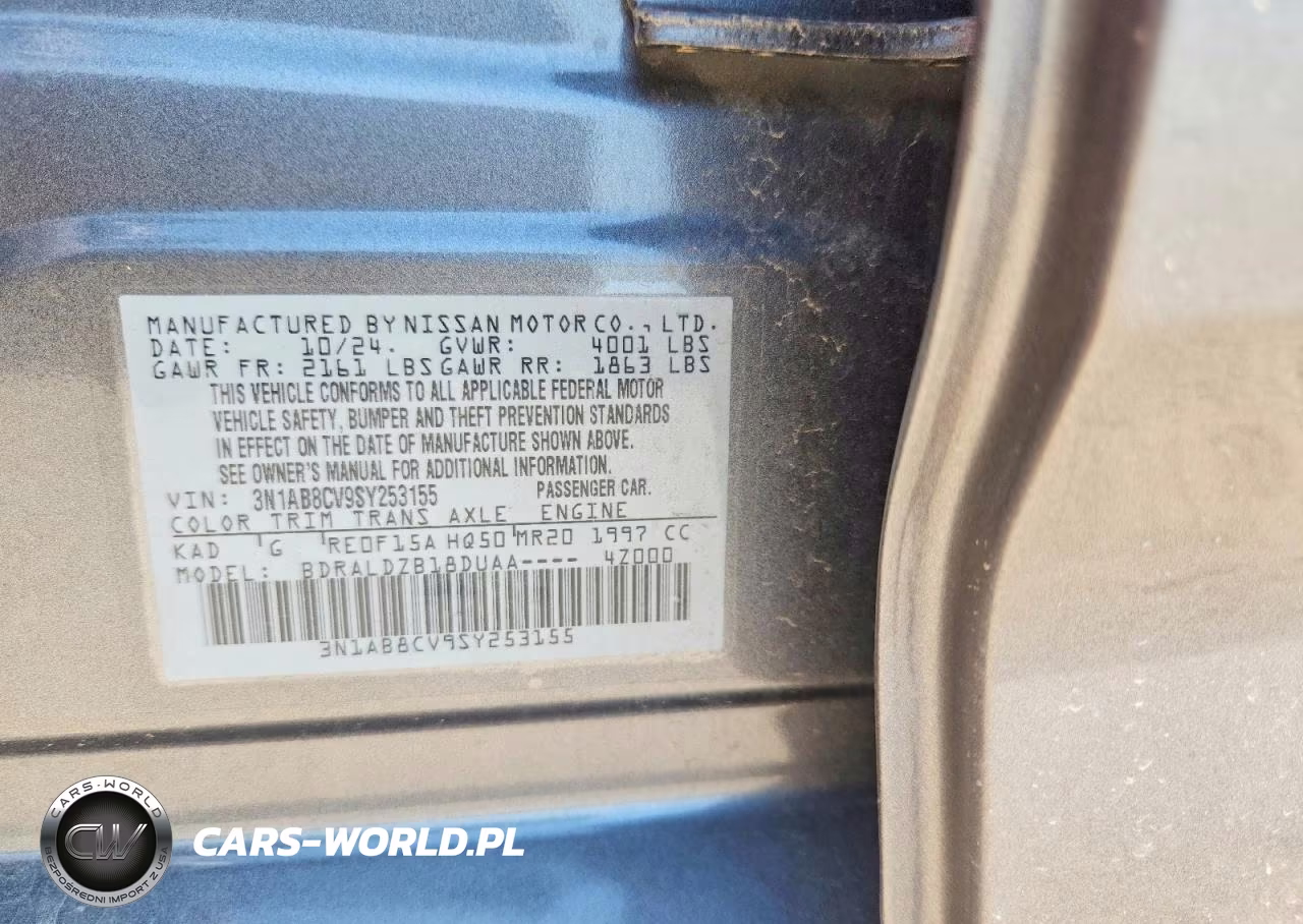 2025 Nissan Sentra Sv VIN:3N1AB8CV9SY253155 - 12
