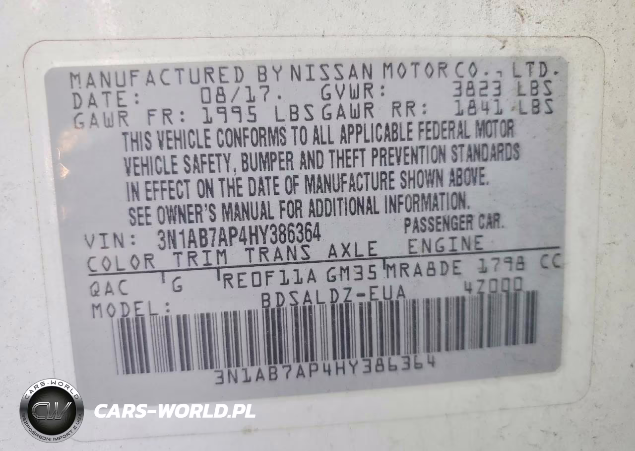 2017 Nissan Sentra Sv VIN:3N1AB7AP4HY386364 - 12