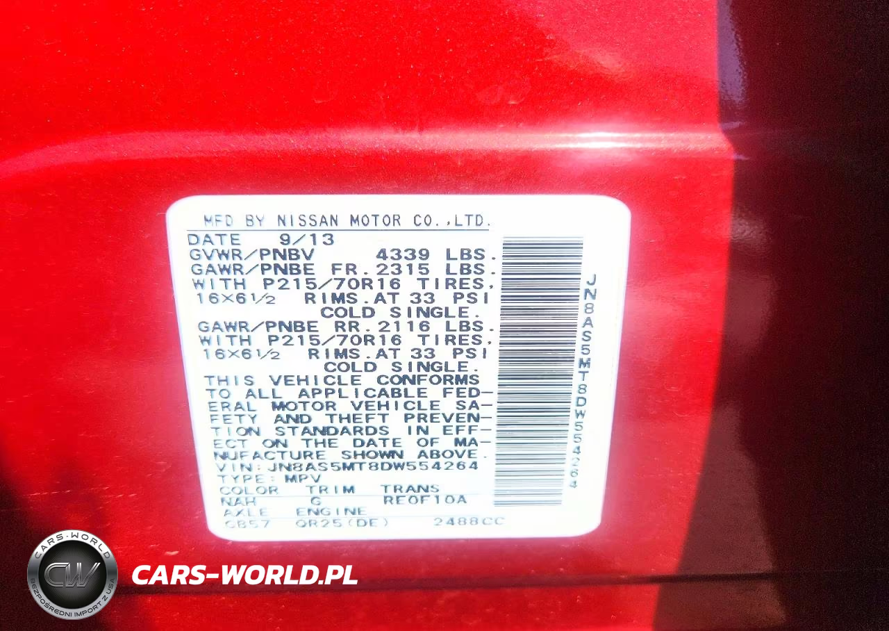 2014 Nissan Rogue S 4D Suv Fwd VIN:JN8AS5MT8DW554264 - 13