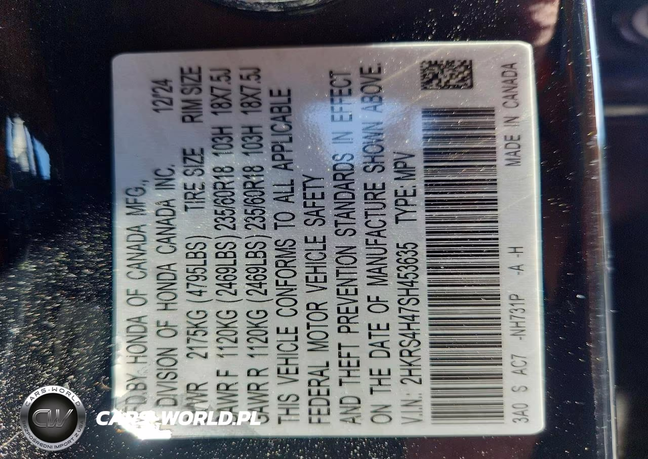 2025 Honda Cr-V Ex VIN:2HKRS4H47SH453635 - 14
