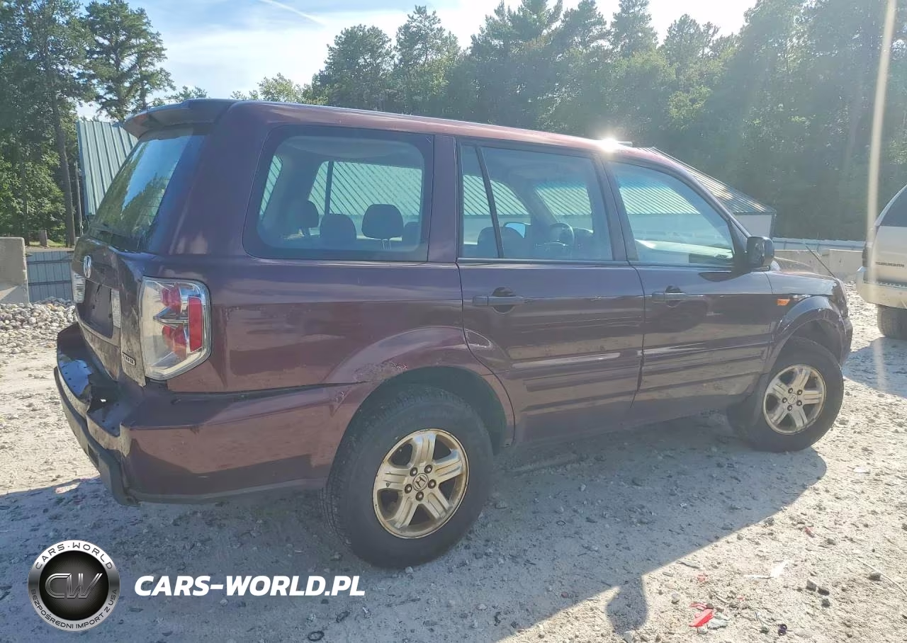 2007 Honda Pilot Lx VIN:2HKYF18117H537803 - 3