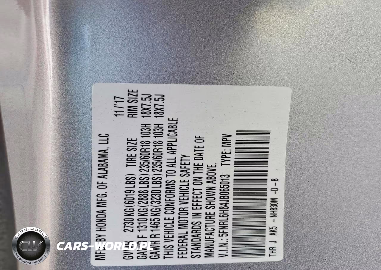 2018 Honda Odyssey Elite VIN:5FNRL6H84JB065013 - 13