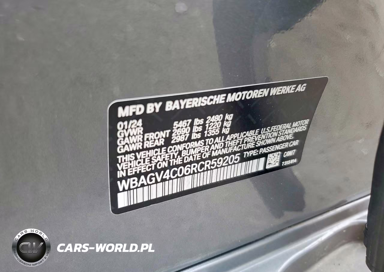 2024 BMW 840Xi VIN:WBAGV4C06RCR59205 - 12