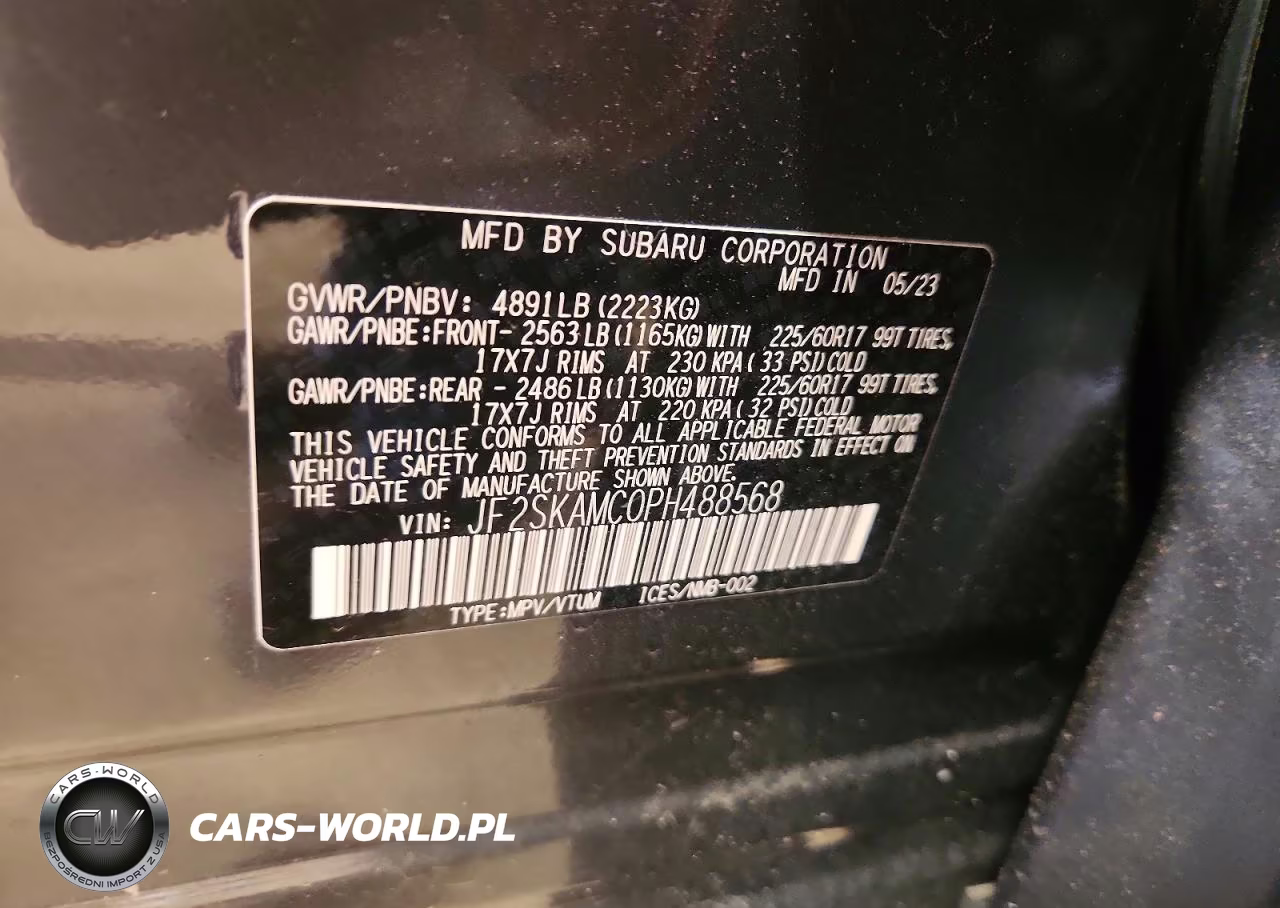 2023 Subaru Forester Wilderness VIN:JF2SKAMC0PH488568 - 13