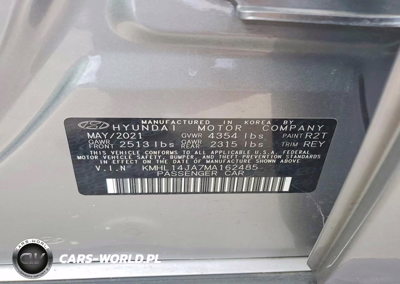 2021 Hyundai Sonata Sel VIN:KMHL14JA7MA162485 - 12
