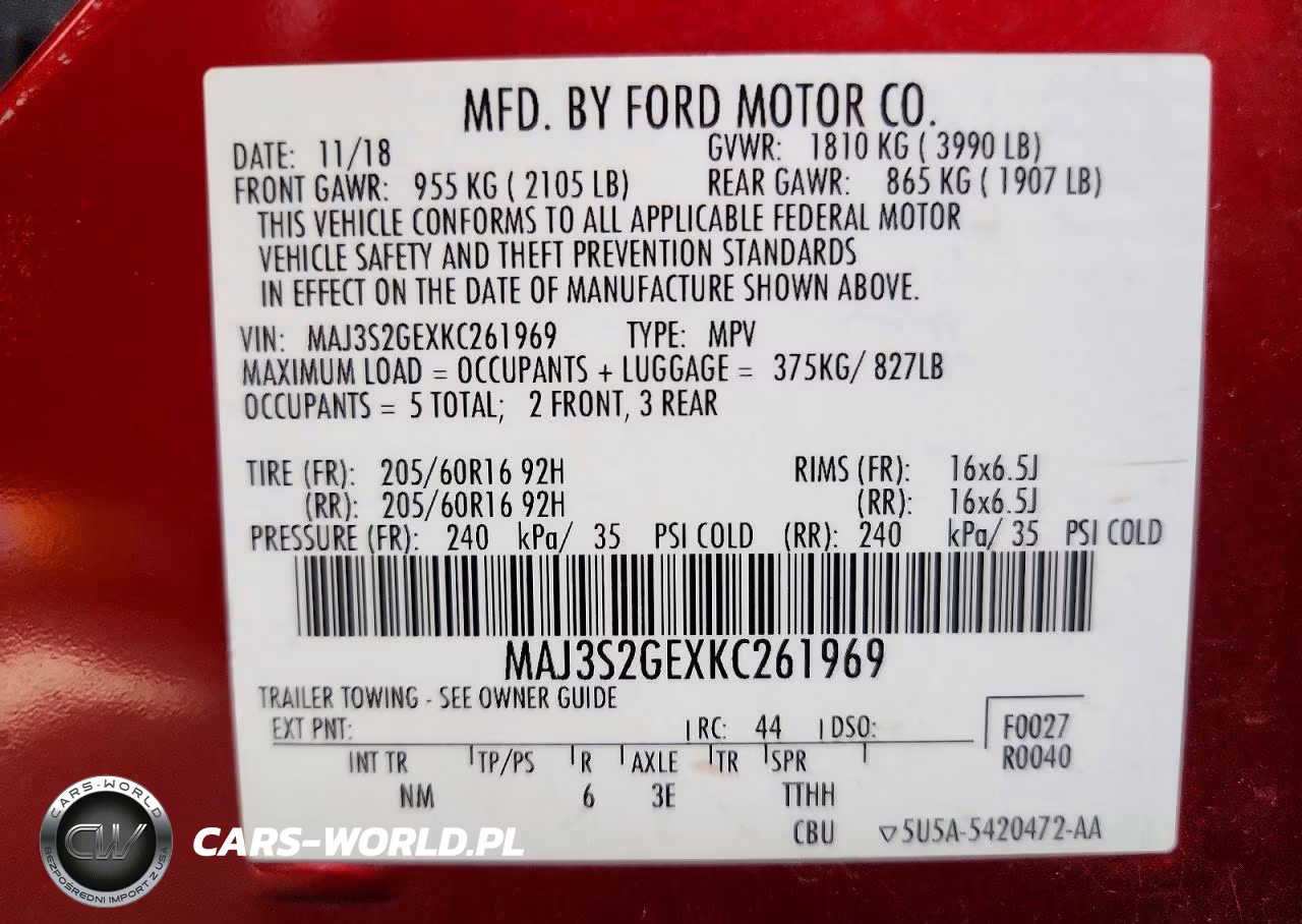 2019 Ford Ecosport Se VIN:MAJ3S2GEXKC261969 - 13