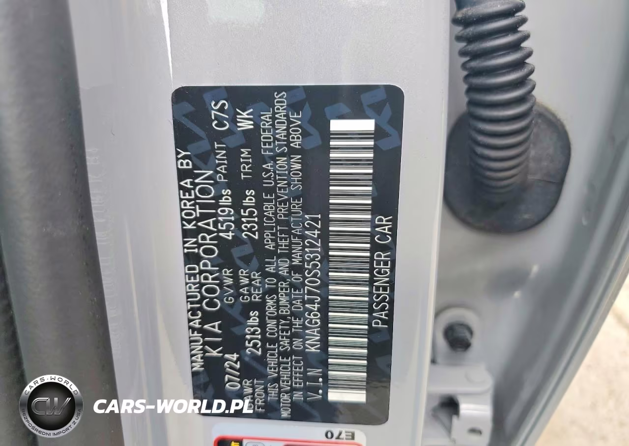2025 Kia K5 Gt Line VIN:KNAG64J70S5312421 - 12