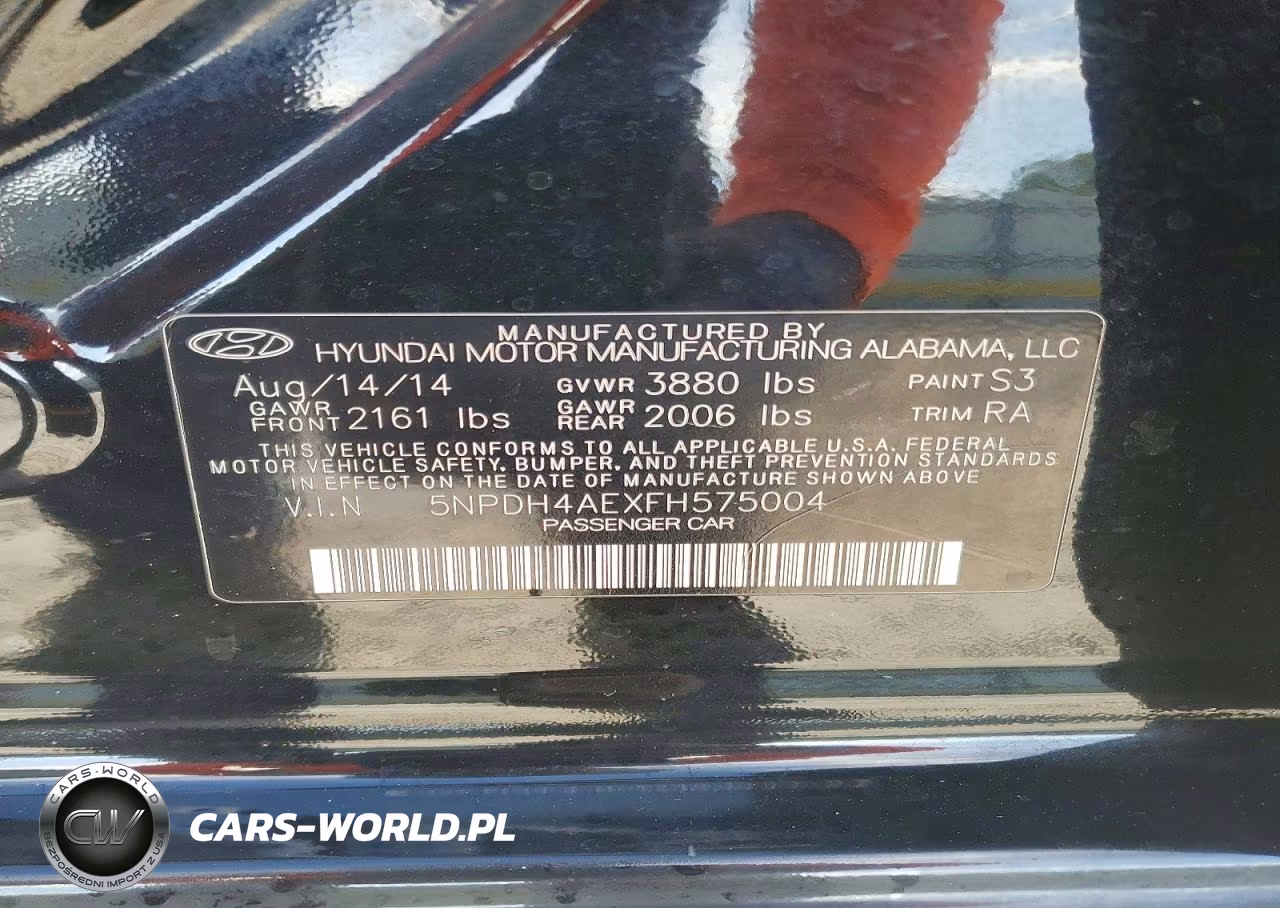 2015 Hyundai Elantra Se VIN:5NPDH4AEXFH575004 - 12