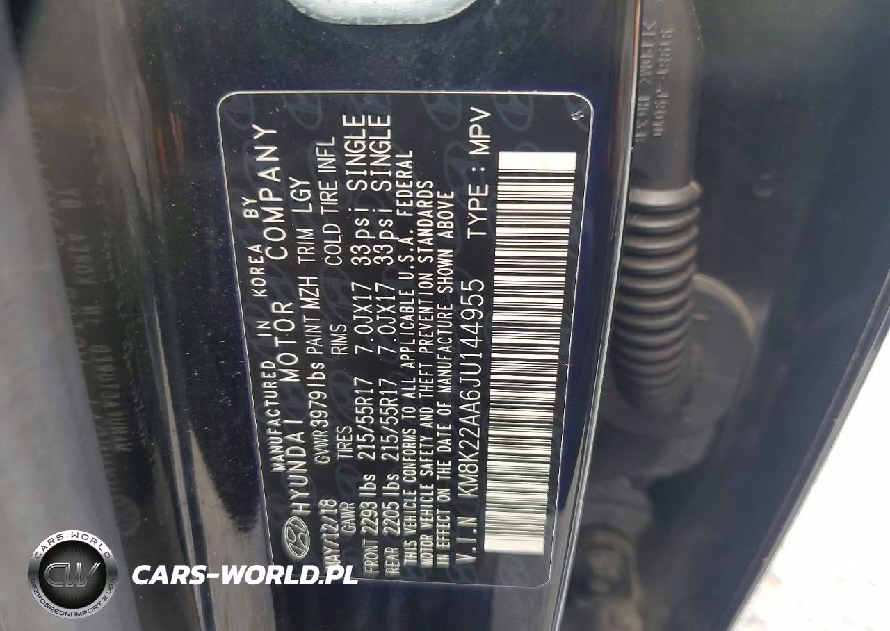 2018 Hyundai Kona Sel VIN:KM8K22AA6JU144955 - 12