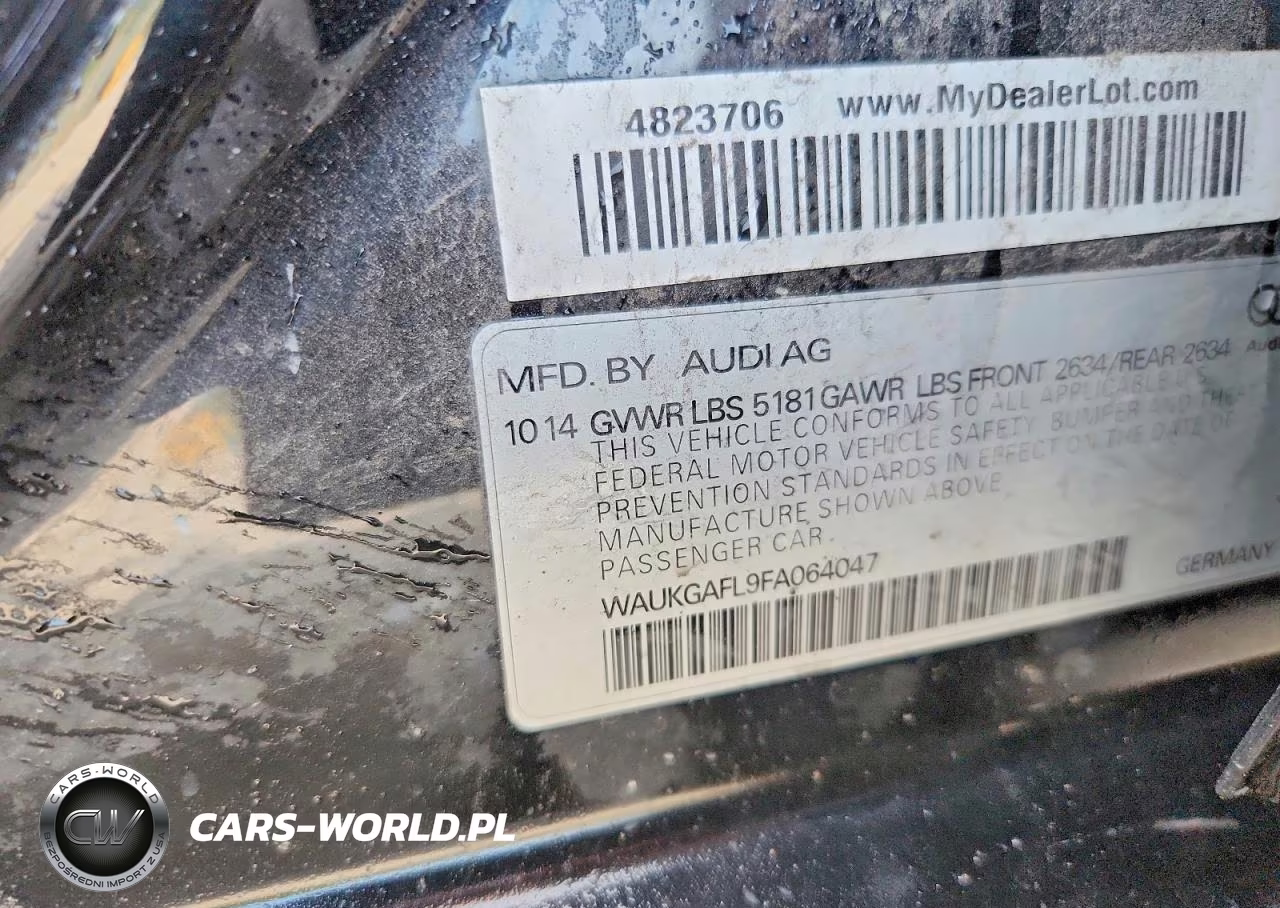 2015 Audi S4 Prestige VIN:WAUKGAFL9FA064047 - 12