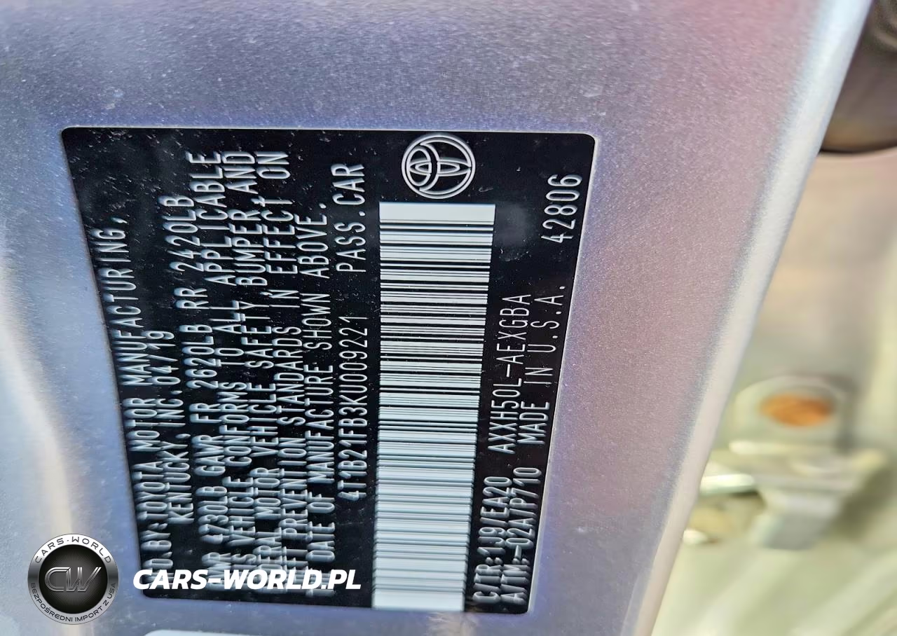 2019 Toyota Avalon Hybrid Xle VIN:4T1B21FB3KU009221 - 12